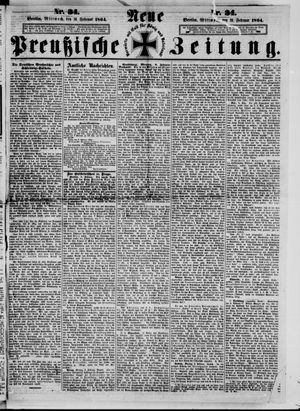 Neue preußische Zeitung vom 10.02.1864
