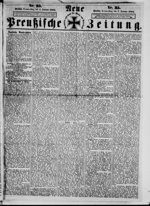 Neue preußische Zeitung vom 11.02.1864