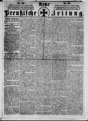 Neue preußische Zeitung vom 18.02.1864