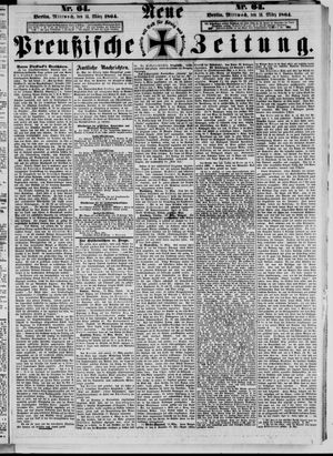 Neue preußische Zeitung vom 16.03.1864