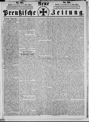 Neue preußische Zeitung vom 17.03.1864