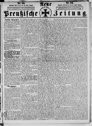 Neue preußische Zeitung vom 30.03.1864