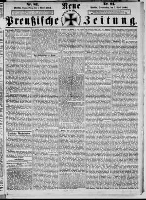Neue preußische Zeitung vom 07.04.1864