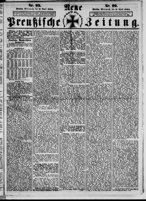 Neue preußische Zeitung vom 20.04.1864