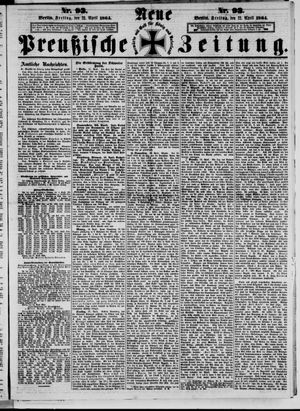 Neue preußische Zeitung vom 22.04.1864