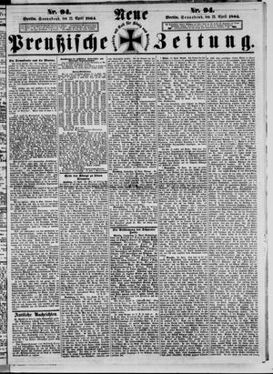 Neue preußische Zeitung vom 23.04.1864