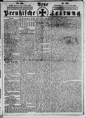 Neue preußische Zeitung vom 24.04.1864