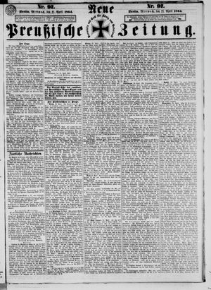 Neue preußische Zeitung vom 27.04.1864