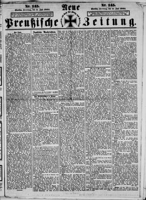 Neue preußische Zeitung vom 24.06.1864