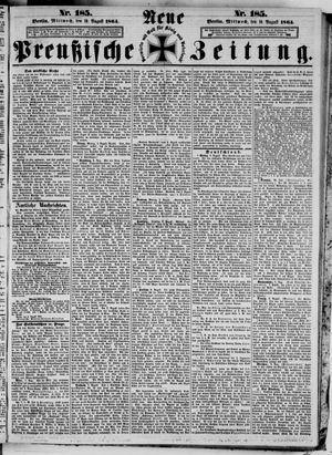 Neue preußische Zeitung vom 10.08.1864