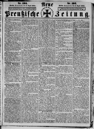 Neue preußische Zeitung vom 20.08.1864
