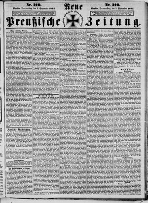 Neue preußische Zeitung vom 08.09.1864