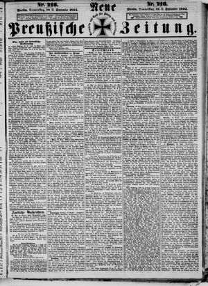 Neue preußische Zeitung vom 15.09.1864