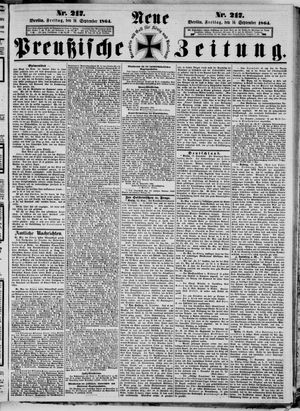 Neue preußische Zeitung vom 16.09.1864