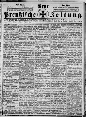 Neue preußische Zeitung vom 17.09.1864