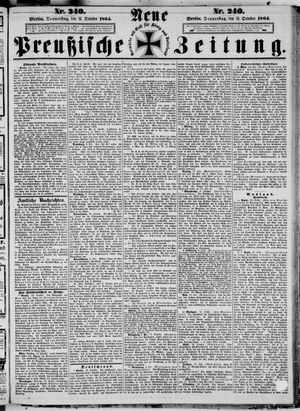 Neue preußische Zeitung vom 13.10.1864