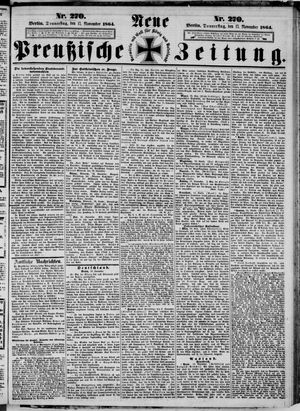 Neue preußische Zeitung vom 17.11.1864