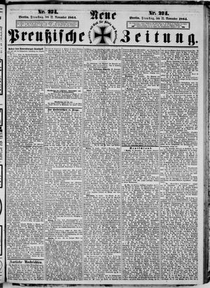 Neue preußische Zeitung vom 22.11.1864