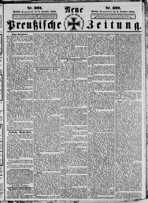 Neue preußische Zeitung vom 24.12.1864