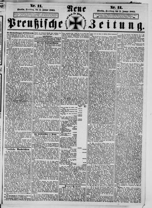 Neue preußische Zeitung vom 13.01.1865