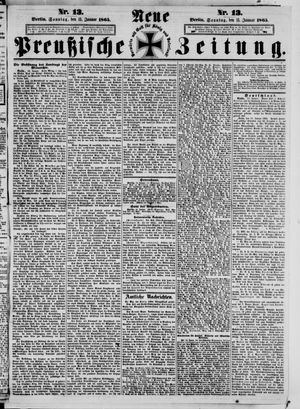 Neue preußische Zeitung vom 15.01.1865