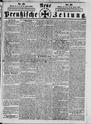Neue preußische Zeitung vom 20.01.1865