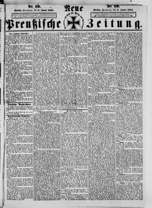 Neue preußische Zeitung vom 22.01.1865