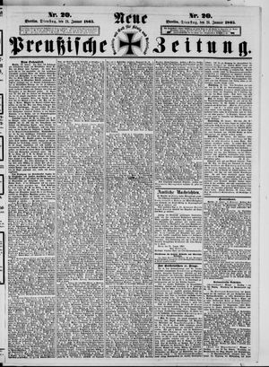 Neue preußische Zeitung vom 24.01.1865