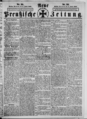 Neue preußische Zeitung vom 25.01.1865