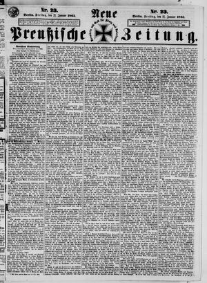 Neue preußische Zeitung vom 27.01.1865