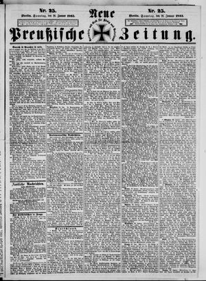 Neue preußische Zeitung vom 29.01.1865