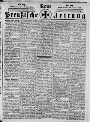 Neue preußische Zeitung vom 31.01.1865