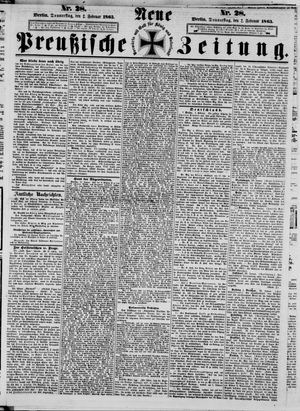 Neue preußische Zeitung vom 02.02.1865