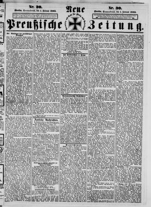 Neue preußische Zeitung vom 04.02.1865