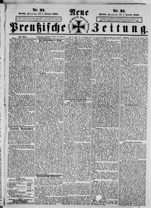 Neue preußische Zeitung vom 05.02.1865