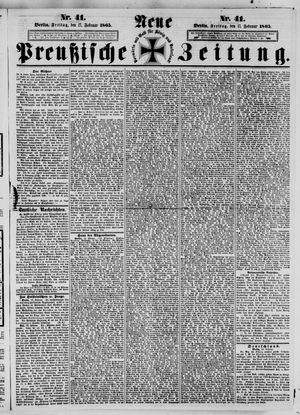 Neue preußische Zeitung vom 17.02.1865