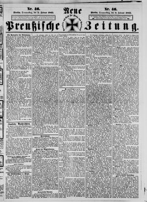 Neue preußische Zeitung vom 23.02.1865