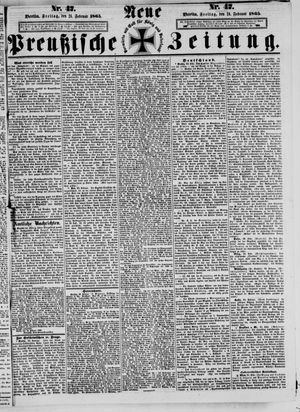 Neue preußische Zeitung vom 24.02.1865