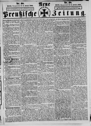 Neue preußische Zeitung vom 25.02.1865