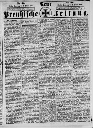 Neue preußische Zeitung vom 26.02.1865