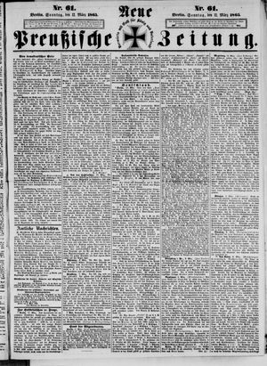 Neue preußische Zeitung vom 12.03.1865