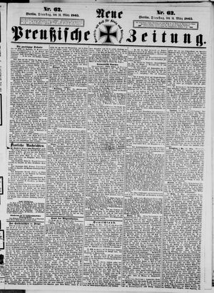 Neue preußische Zeitung vom 14.03.1865