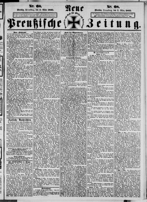 Neue preußische Zeitung vom 21.03.1865