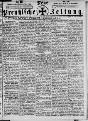 Neue preußische Zeitung vom 25.03.1865