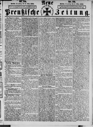 Neue preußische Zeitung vom 28.03.1865