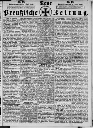 Neue preußische Zeitung vom 01.04.1865