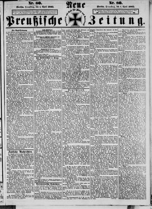 Neue preußische Zeitung vom 04.04.1865