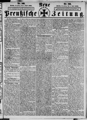 Neue preußische Zeitung vom 11.04.1865