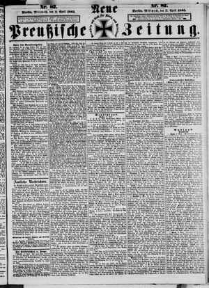 Neue preußische Zeitung vom 12.04.1865
