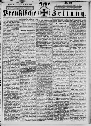 Neue preußische Zeitung vom 20.04.1865